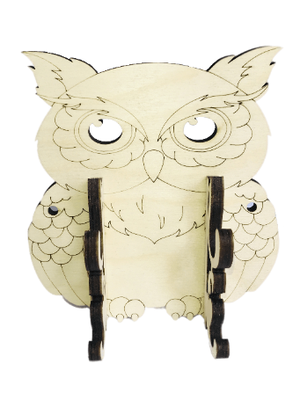 Вешалка "Сова" два крючка фанера