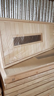 Дверь банная с прямым стеклом (170х72)