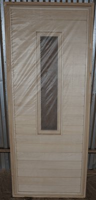 Дверь банная с прямым стеклом (176х72)