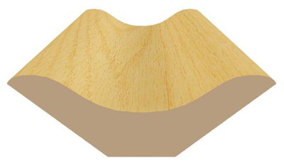 Плинтус "35 гладкий" Длина 2,5 м