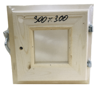 Окно (форточка) 2 стекла с фурнитурой 300*300