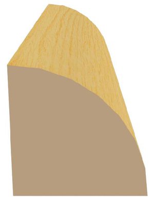 Штапик "10х10 гладкий" Длина 2,5м