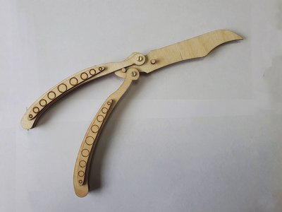 Нож "Бабочка"(фанера)