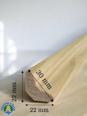 ПЛИНТУС "30 ГЛАДКИЙ" ДЛИНА 3 м